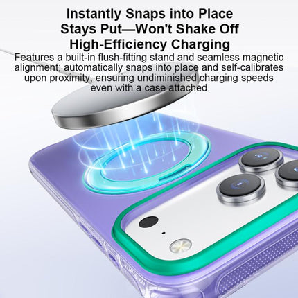 EASONCASE IMD Dual-Sided Coating Airbag Shockproof Magnetic Holder Phone Case, For iPhone 17 Pro Max, For iPhone 17 Pro, For iPhone 17, For iPhone 16 Pro Max, For iPhone 16 Pro