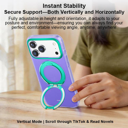 EASONCASE IMD Dual-Sided Coating Airbag Shockproof Magnetic Holder Phone Case, For iPhone 17 Pro Max, For iPhone 17 Pro, For iPhone 17, For iPhone 16 Pro Max, For iPhone 16 Pro