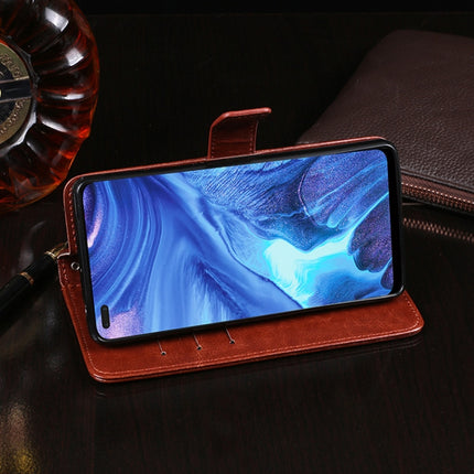 idewei Crazy Horse Texture Horizontal Flip Leather Case with Holder & Card Slots & Wallet, For OPPO Reno4, For OPPO Reno4 Pro, For OPPO Realme 7