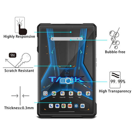 9H 0.3mm Explosion-proof Tempered Glass Film, For Unihertz Tank Pad Ultra 8849 10.95 inch