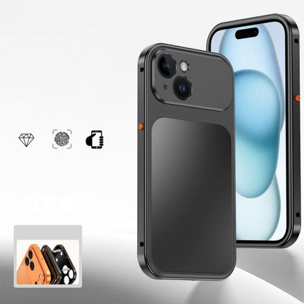 Buckle Magnetic Metal Phone Case, For iPhone 15 Pro Max, For iPhone 15 Pro, For iPhone 15