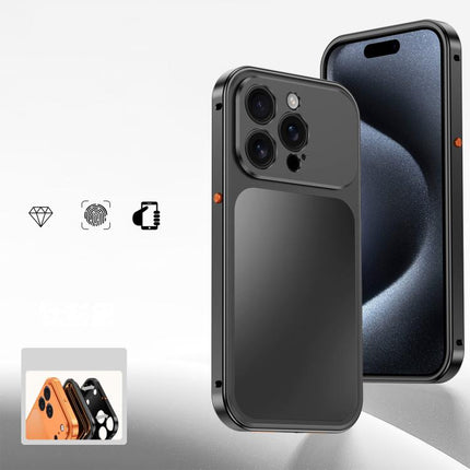 Buckle Magnetic Metal Phone Case, For iPhone 15 Pro Max, For iPhone 15 Pro, For iPhone 15