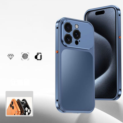 Buckle Magnetic Metal Phone Case, For iPhone 15 Pro Max, For iPhone 15 Pro, For iPhone 15