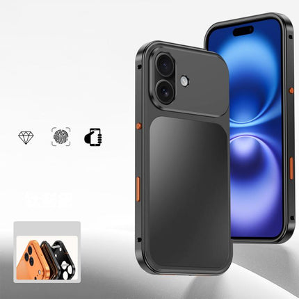 Buckle Magnetic Metal Phone Case, For iPhone 17 Pro Max, For iPhone 17 Pro, For iPhone 17, For iPhone 16 Pro Max, For iPhone 16 Pro, For iPhone 16