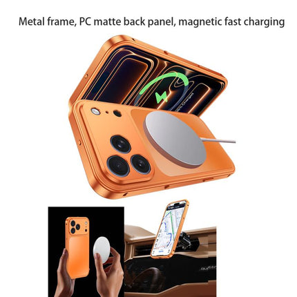 Buckle Magnetic Metal Phone Case, For iPhone 15 Pro Max, For iPhone 15 Pro, For iPhone 15