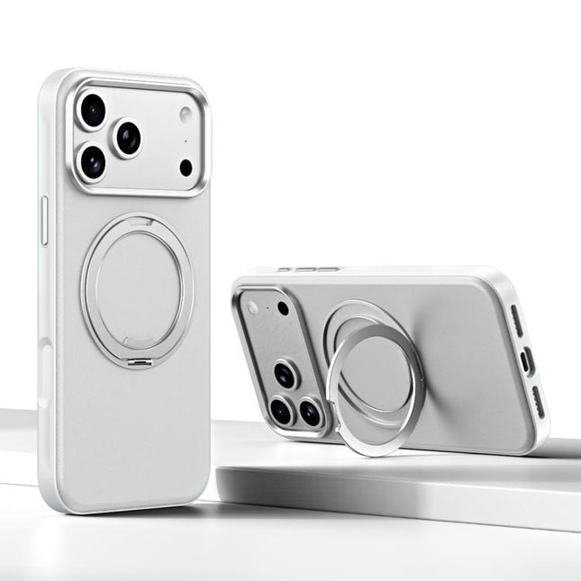 Cloud Block Star Leather Series 360 Degree Rotation Holder Magnetic Phone Case, For iPhone 17 Pro Max, For iPhone 17 Pro, For iPhone 17, For iPhone Air, For iPhone 16 Pro Max, For iPhone 16 Pro