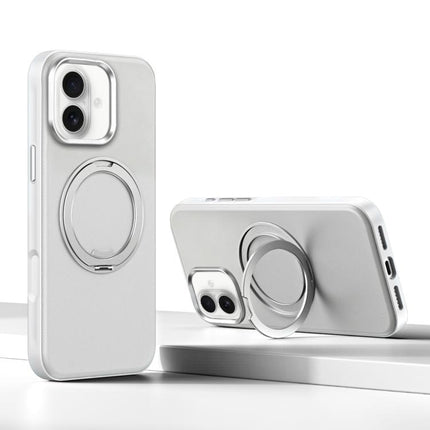 Cloud Block Star Leather Series 360 Degree Rotation Holder Magnetic Phone Case, For iPhone 17 Pro Max, For iPhone 17 Pro, For iPhone 17, For iPhone Air, For iPhone 16 Pro Max, For iPhone 16 Pro