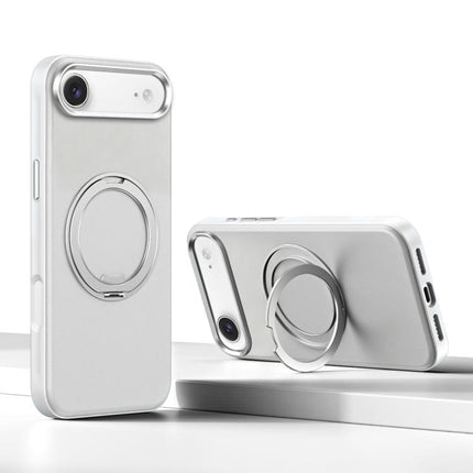 Cloud Block Star Leather Series 360 Degree Rotation Holder Magnetic Phone Case, For iPhone 17 Pro Max, For iPhone 17 Pro, For iPhone 17, For iPhone Air, For iPhone 16 Pro Max, For iPhone 16 Pro