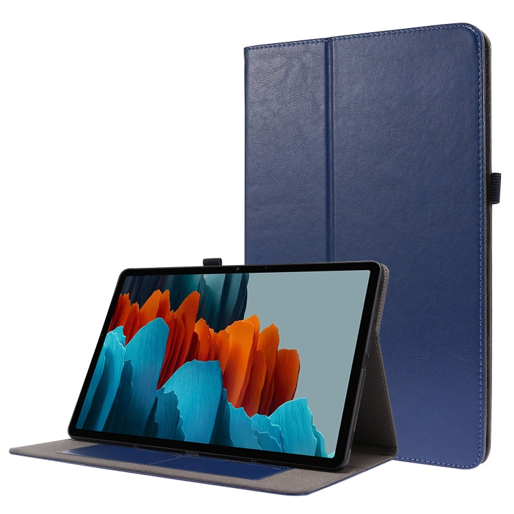 Crazy Horse Texture Horizontal Flip Leather Case with 2-folding Holder & Card Slot, For Samsung Galaxy Tab S8+ / Tab S8 Plus /  Tab S7 FE / Tab S7+ / T970, For Samsung Galaxy Tab A7 (2020), For Samsung Galaxy Tab S8 / Galaxy Tab S7 / SM-870