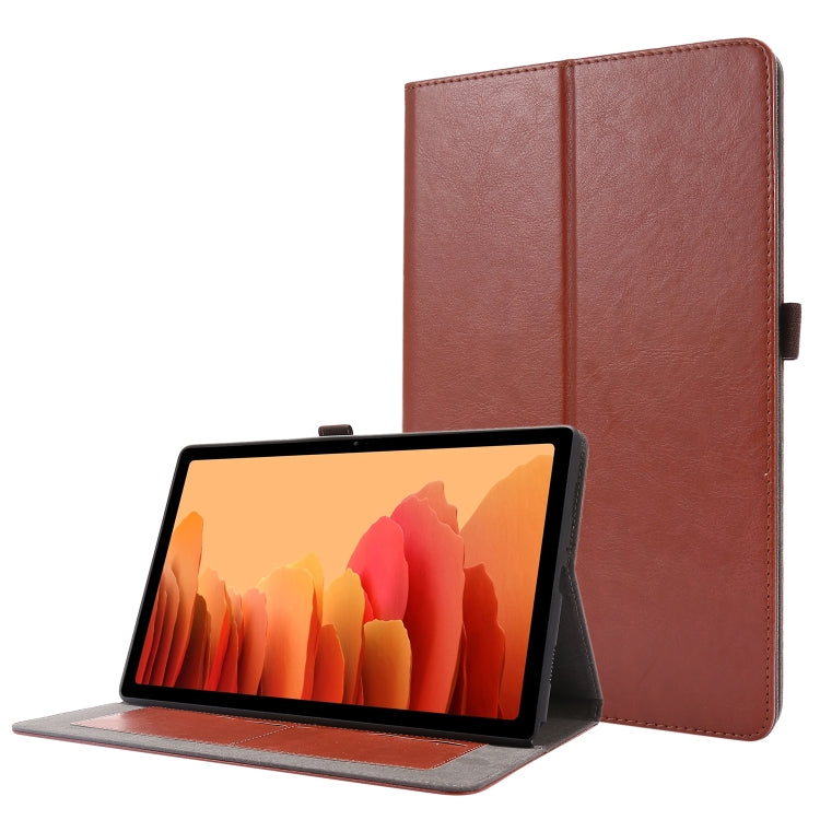 Crazy Horse Texture Horizontal Flip Leather Case with 2-folding Holder & Card Slot, For Samsung Galaxy Tab S8+ / Tab S8 Plus /  Tab S7 FE / Tab S7+ / T970, For Samsung Galaxy Tab A7 (2020), For Samsung Galaxy Tab S8 / Galaxy Tab S7 / SM-870