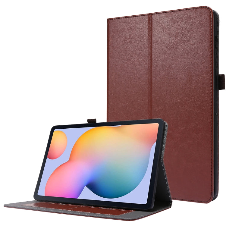 Crazy Horse Texture Horizontal Flip Leather Case with 2-folding Holder & Card Slot, For Samsung Galaxy Tab S8+ / Tab S8 Plus /  Tab S7 FE / Tab S7+ / T970, For Samsung Galaxy Tab A7 (2020), For Samsung Galaxy Tab S8 / Galaxy Tab S7 / SM-870