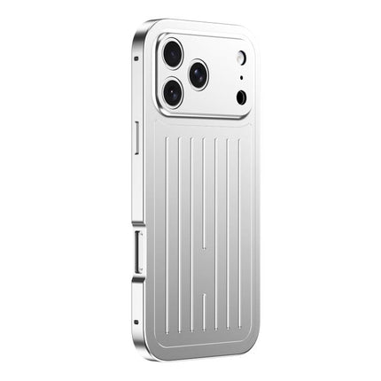 Suitcase Texture Magnetic King Series Aluminum Alloy Phone Case with Tempered Glass Film, For iPhone 17 Pro Max, For iPhone 17 Pro, For iPhone Air, For iPhone 16 Pro Max