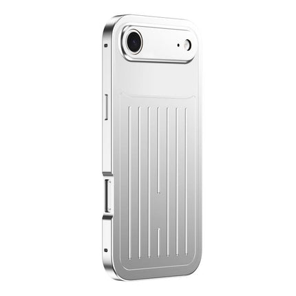 Suitcase Texture Magnetic King Series Aluminum Alloy Phone Case with Tempered Glass Film, For iPhone 17 Pro Max, For iPhone 17 Pro, For iPhone Air, For iPhone 16 Pro Max