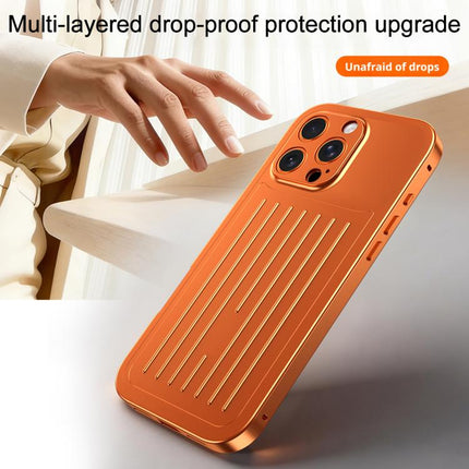 Suitcase Texture Magnetic King Series Aluminum Alloy Phone Case with Tempered Glass Film, For iPhone 14 Pro Max
