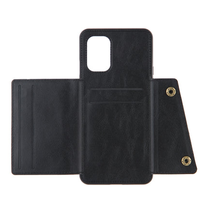 Double Buckle PU + TPU Shockproof Magnetic Protective Case with Card Slots & Holder, For OnePlus 8T, For OPPO F17 Pro, For OPPO Realme 7 5G, For OPPO Realme 7i, For OPPO Realme 7 Pro, For Xiaomi Poco X3