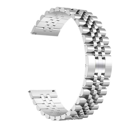 Five Beads Steel Replacement Strap Watchband, 20mm For Samsung Galaxy Watch 3 41mm, 22mm For Samsung Galaxy Watch 3 45mm, 20mm For Amazfit GTR 2 / Amazfit GTR 47mm, 22mm For Amazfit GTR 42mm