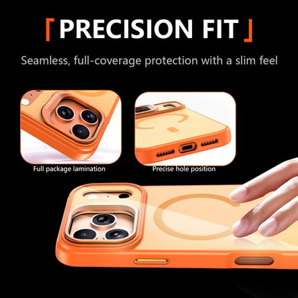 LeReach Le-Luster Series Metal Lens Kickstand Magnetic Phone Case, For iPhone 17 Pro Max, For iPhone 17 Pro