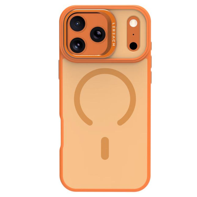 LeReach Le-Luster Series Metal Lens Kickstand Magnetic Phone Case, For iPhone 17 Pro Max, For iPhone 17 Pro