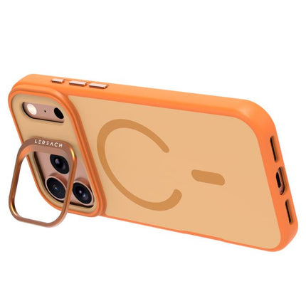 LeReach Le-Luster Series Metal Lens Kickstand Magnetic Phone Case, For iPhone 17 Pro Max, For iPhone 17 Pro