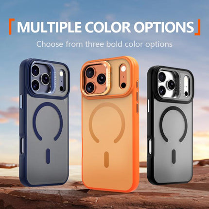 LeReach Le-Luster Series Metal Lens Kickstand Magnetic Phone Case, For iPhone 17 Pro Max, For iPhone 17 Pro
