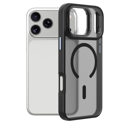 LeReach Le-Luster Series Metal Lens Kickstand Magnetic Phone Case, For iPhone 17 Pro Max, For iPhone 17 Pro