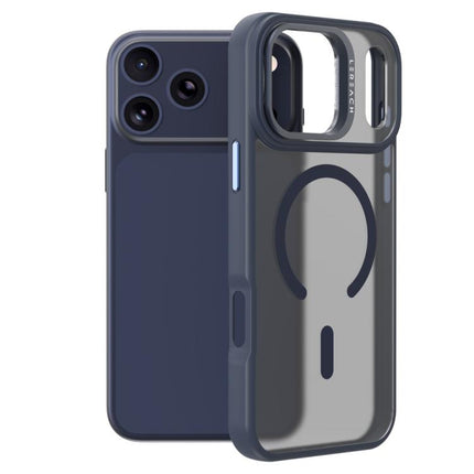 LeReach Le-Luster Series Metal Lens Kickstand Magnetic Phone Case, For iPhone 17 Pro Max, For iPhone 17 Pro