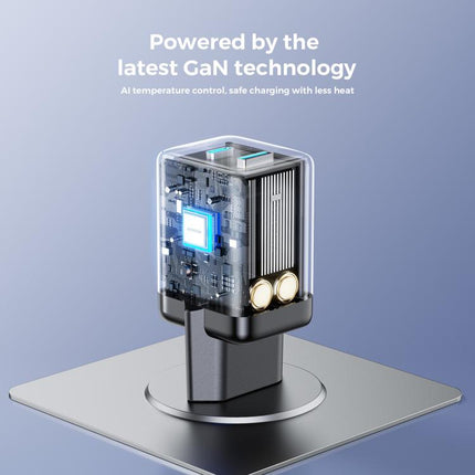 JOYROOM JR-TG8 45W USB and Type-C Dual Interface GaN Fast Charger, EU Plug, UK Plug