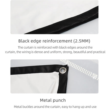 Simple Folding High Density Polyester Projector Film Curtain, Size:60 inch (16:9) Projection Area: 132x75cm, 60 inch (16:9) Projection Area: 132x75c