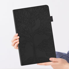 Horizontale Klapphülle aus Leder der Life Tree-Serie mit Halterung, Kartenfächern, Stiftfach und Schlaf-/Weckfunktion, für iPad 9.7 (2018)/(2017), für iPad 10.2/iPad Pro 10,5 Zoll, für iPad mini (2019)/4/3/2/1, für iPad Pro 11 (2020)