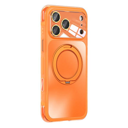 AG Metal bracket Rotating Stand Airbag Shockproof Magnetic Phone Case, For iPhone 17 Pro Max, For iPhone 17 Pro, For iPhone 17, For iPhone 16 Pro Max