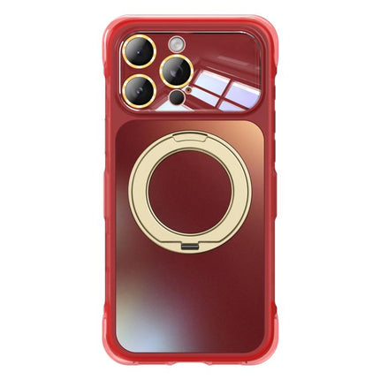 AG Metal bracket Rotating Stand Airbag Shockproof Magnetic Phone Case, For iPhone 17 Pro Max, For iPhone 17 Pro, For iPhone 17, For iPhone 16 Pro Max