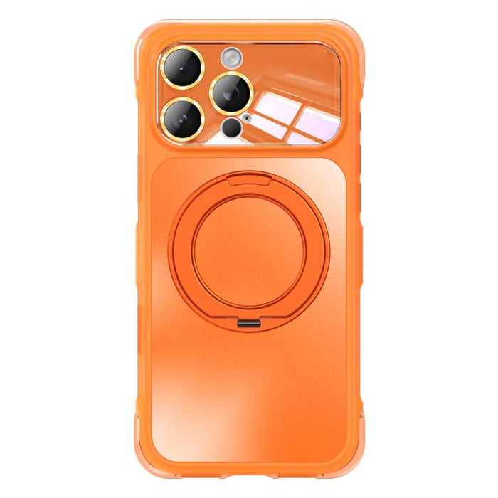 AG Metal bracket Rotating Stand Airbag Shockproof Magnetic Phone Case, For iPhone 16 Pro, For iPhone 16