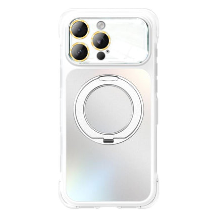 AG Metal bracket Rotating Stand Airbag Shockproof Magnetic Phone Case, For iPhone 16 Pro, For iPhone 16