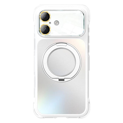 AG Metal bracket Rotating Stand Airbag Shockproof Magnetic Phone Case, For iPhone 16 Pro, For iPhone 16