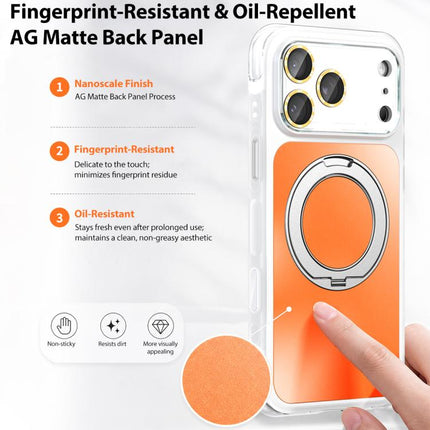 AG Metal bracket Rotating Stand Airbag Shockproof Magnetic Phone Case, For iPhone 17 Pro Max, For iPhone 17 Pro, For iPhone 17, For iPhone 16 Pro Max
