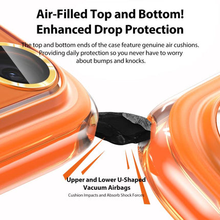 AG Metal bracket Rotating Stand Airbag Shockproof Magnetic Phone Case, For iPhone 16 Pro, For iPhone 16