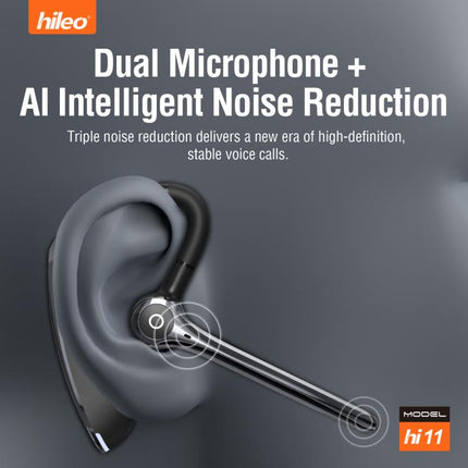Hileo Hi11 Wireless Single Ear Hook Handsfree Call Noise Reduction In-ear Earphone