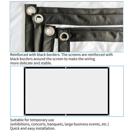 Simple Folding Thin Polyester Projector Film Curtain