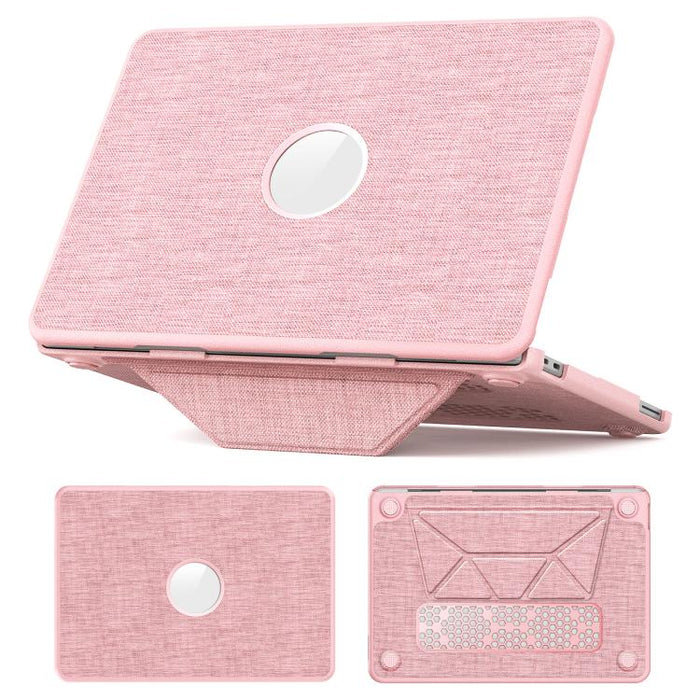 Fabric Texture Pro Magnetic Holder Laptop Protective Case, For MacBook Neo 13 inch 2026 A18 Pro A3404