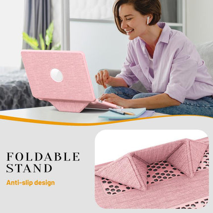 Fabric Texture Pro Magnetic Holder Laptop Protective Case, For MacBook Neo 13 inch 2026 A18 Pro A3404