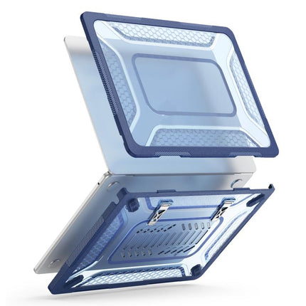 PC Hybrid TPU Honeycomb Metal Stand Laptop Protective Case, For MacBook Air 13.6 inch 2022/2024/2025/2026, For MacBook Neo 13 inch 2026 A18 Pro A3404