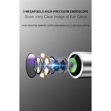 Bebird C3 Pro 2.4G 3.5mm Wireless Wifi High-definition Visual Ear Spoon 3 Million Pixels Out Ear Visual Ear Spoon, C3 Pro (Black), C3 Pro (White), C3 Pro (Pink), C3 Pro (Green)