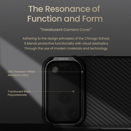NILLKIN CarboProp Translucent Black CamShield Magnetic Phone Case, For iPhone 17 Pro Max, For iPhone 17 Pro