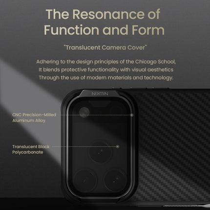 NILLKIN CarboProp Translucent Black CamShield Magnetic Phone Case, For iPhone 17 Pro Max, For iPhone 17 Pro