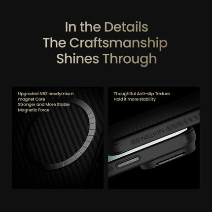 NILLKIN CarboProp Translucent Black CamShield Magnetic Phone Case, For iPhone 17 Pro Max, For iPhone 17 Pro