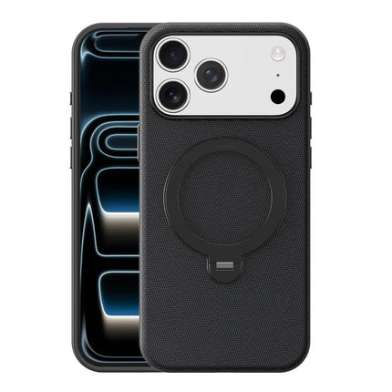 Tech Fabric 360 Rotation Holder Magnetic Phone Case with AI Camera Button, For iPhone 17 Pro Max, For iPhone 17 Pro, For iPhone 17, For iPhone Air