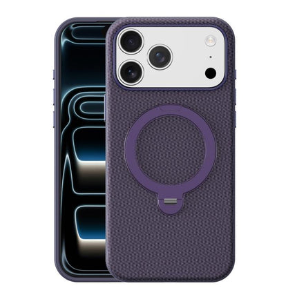Tech Fabric 360 Rotation Holder Magnetic Phone Case with AI Camera Button, For iPhone 17 Pro Max, For iPhone 17 Pro, For iPhone 17, For iPhone Air