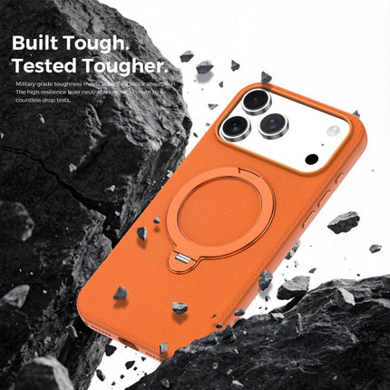 Tech Fabric 360 Rotation Holder Magnetic Phone Case with AI Camera Button, For iPhone 17 Pro Max, For iPhone 17 Pro, For iPhone 17, For iPhone Air