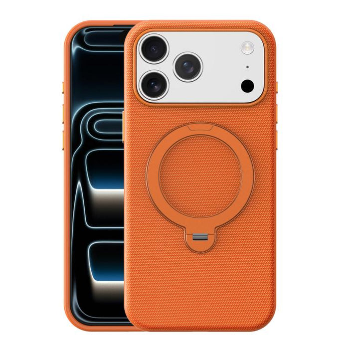 Tech Fabric 360 Rotation Holder Magnetic Phone Case with AI Camera Button, For iPhone 17 Pro Max, For iPhone 17 Pro, For iPhone 17, For iPhone Air