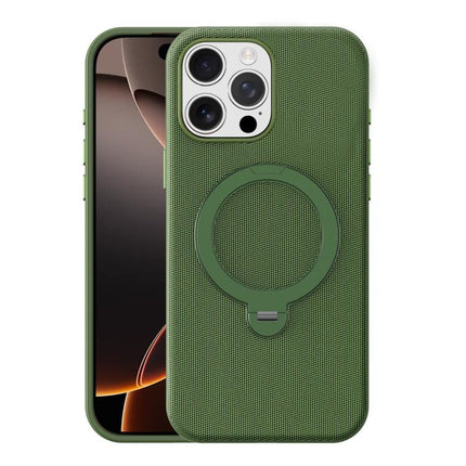 Tech Fabric 360 Rotation Holder Magnetic Phone Case with AI Camera Button, For iPhone 16 Pro Max, For iPhone 16 Pro, For iPhone 16